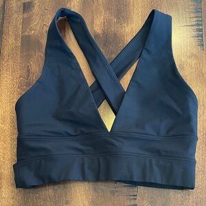 Spiritual Gangster Black Crisscross Sports Bra